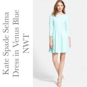 Kate Spade Selma Dress in Venus Blue NWT